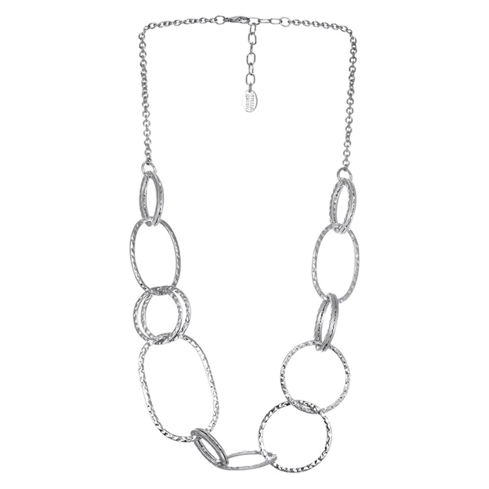 STELLA & RUBY Hammered Link Necklace